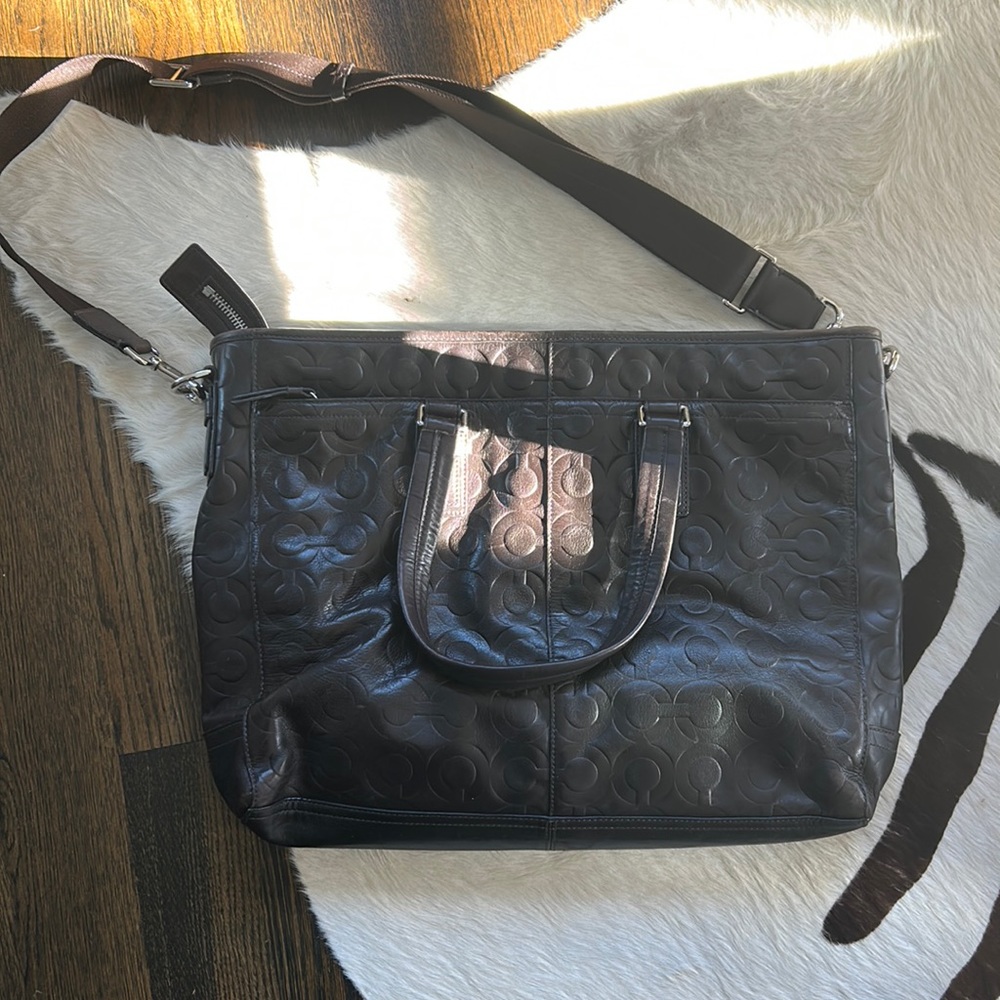 Coach Dark Brown Tote Bag